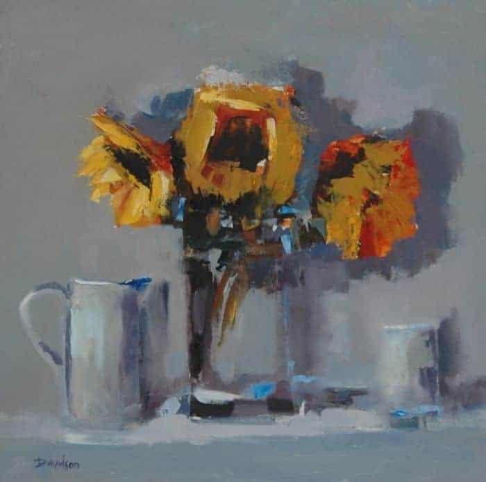 Sunflowers in a Glass Jar Mary Davidson