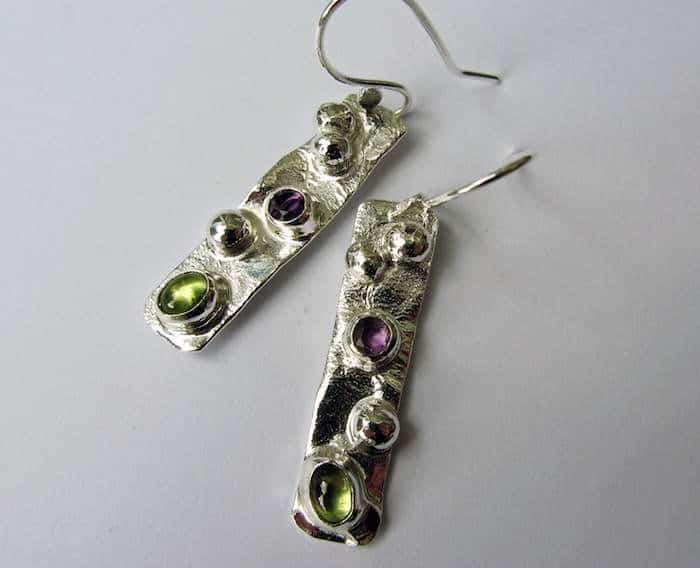 Clouded Pool Earrings Sally Ratcliffe