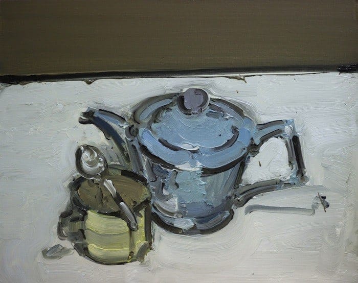 Blue Teapot and Cup Martin Hill