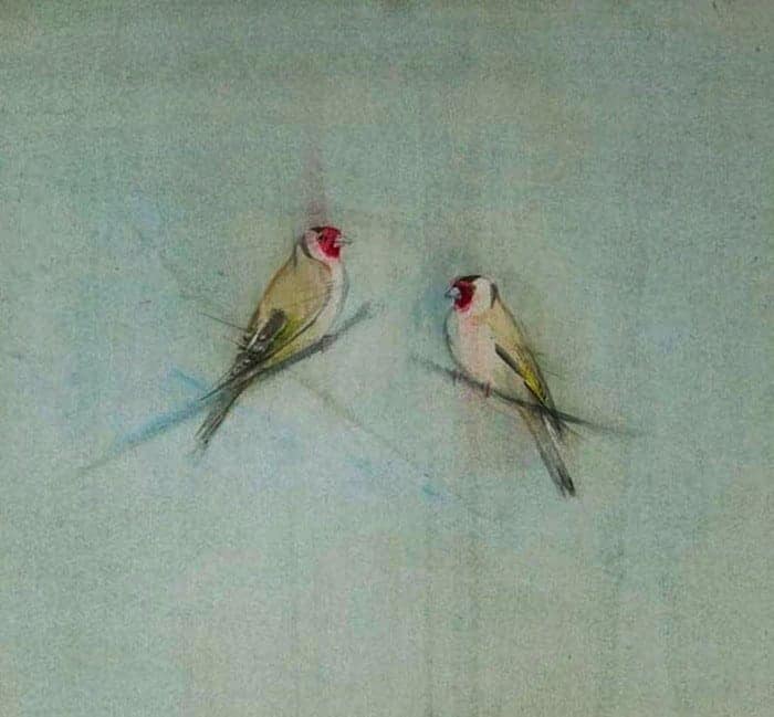 Goldfinch Pair Claire Harkess RSW