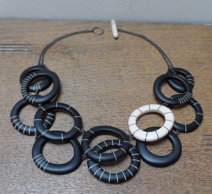 Black Hoops Necklace - Gallery Q