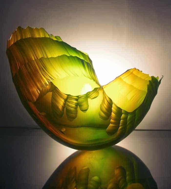 Glass Bowl Sculpture Graham Muir