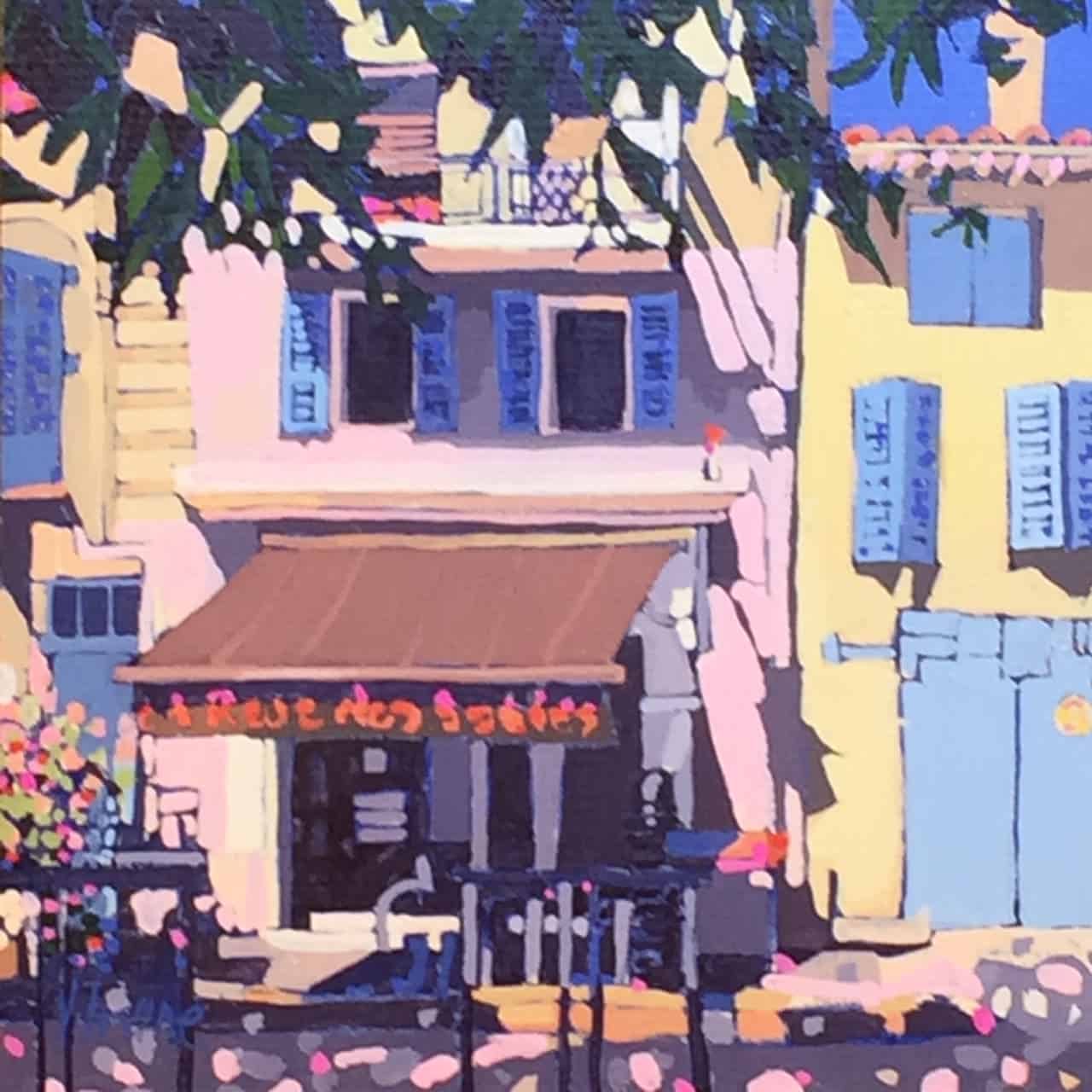 Street Cafe, Provence Jennifer Irvine RGI RSW