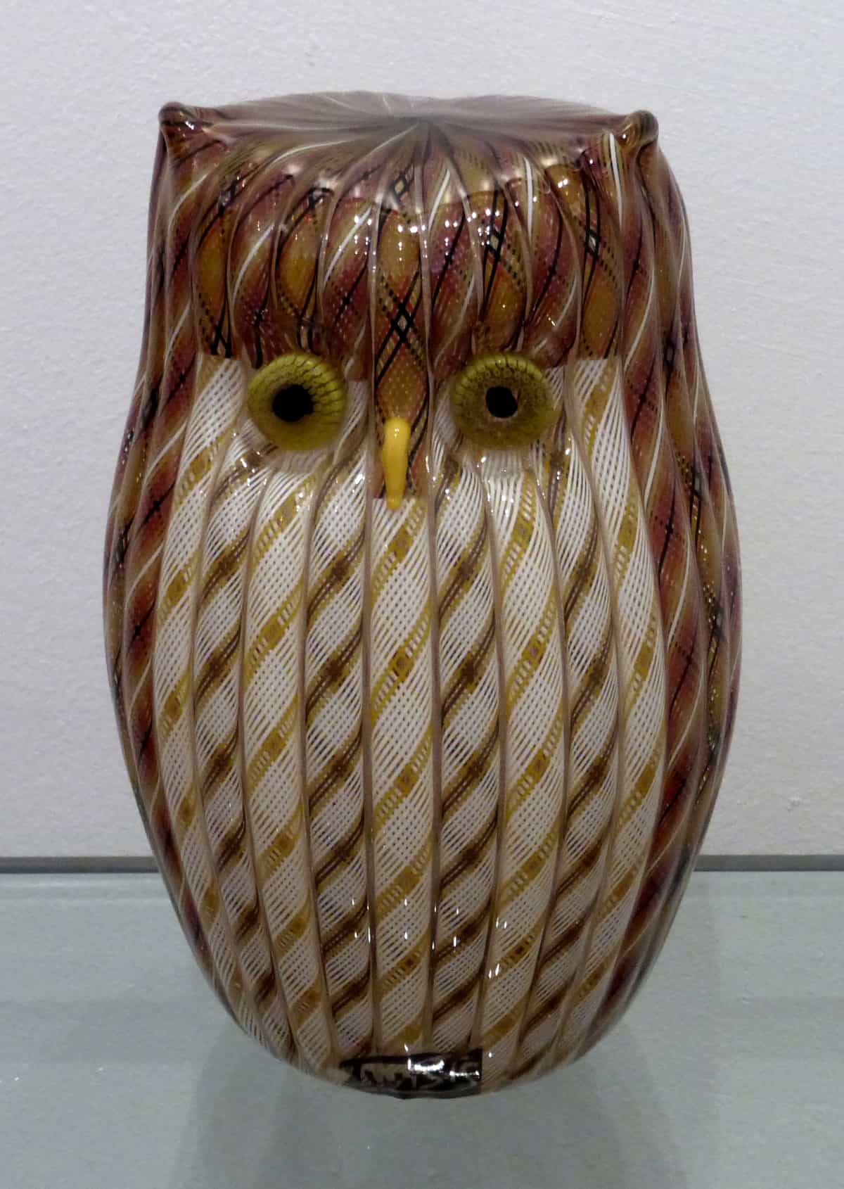 Zanfirico Owl Michael Hunter - Twists Glass Studio