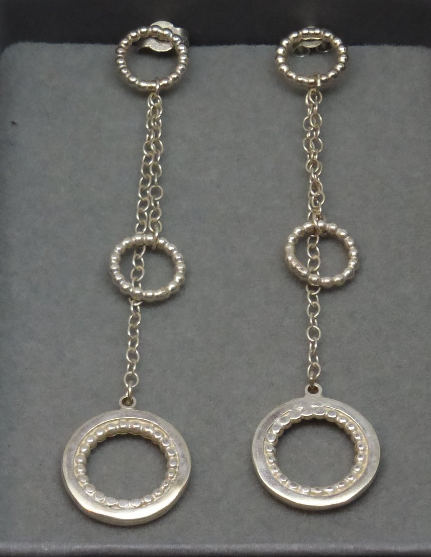 Meridian Mini Swing Earrings. Ellen Catherine Jewellery