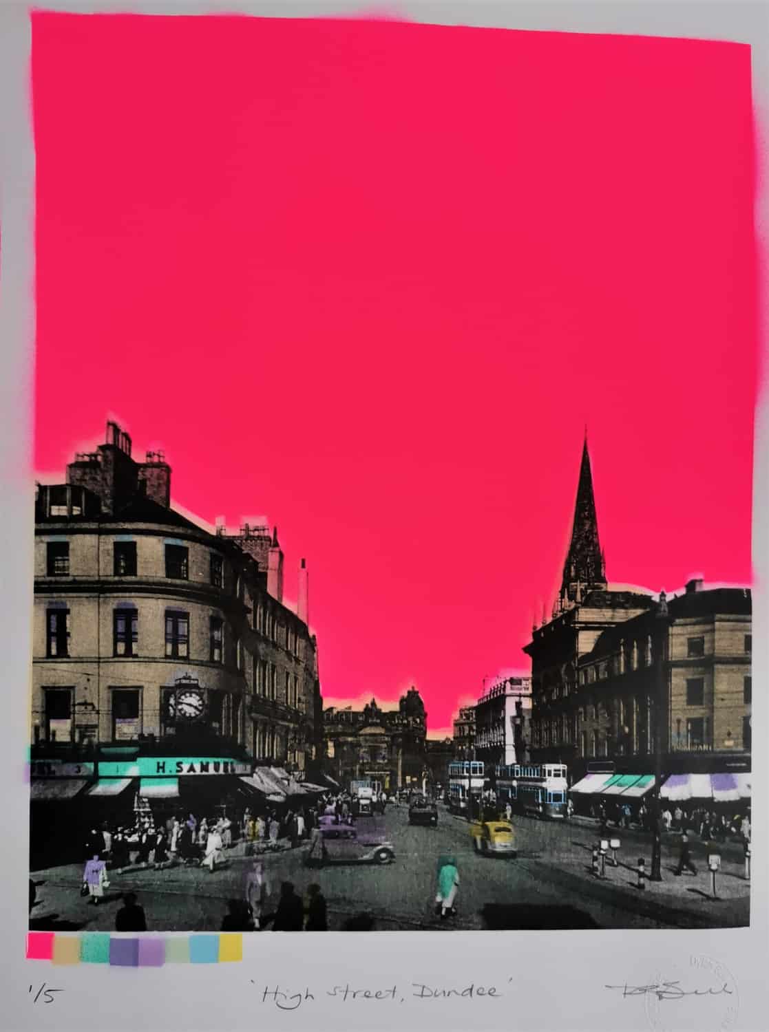 Dundee High Street (pink) Dylan Bell