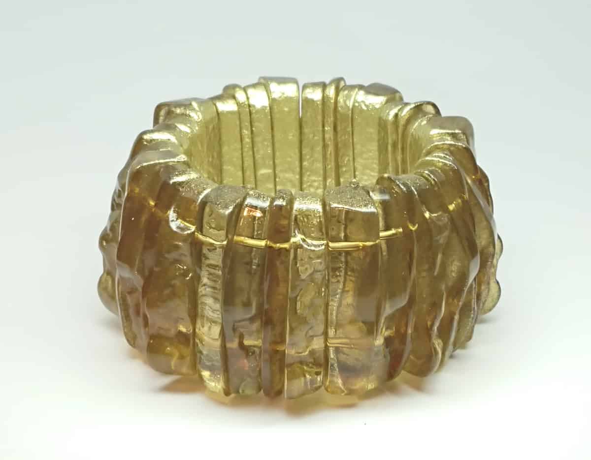 Gold Ice Acrylic Bracelet Gail Klevan
