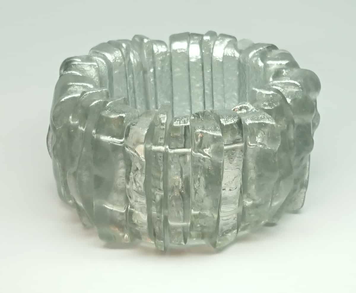 Silver Ice Acrylic Bracelet Gail Klevan