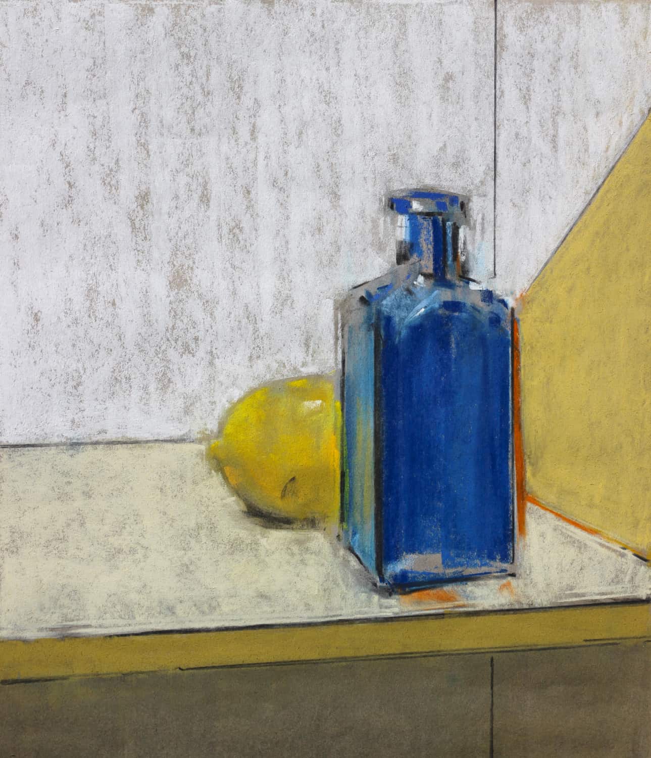 Still Life with Bottle and Lemon Martin Hill