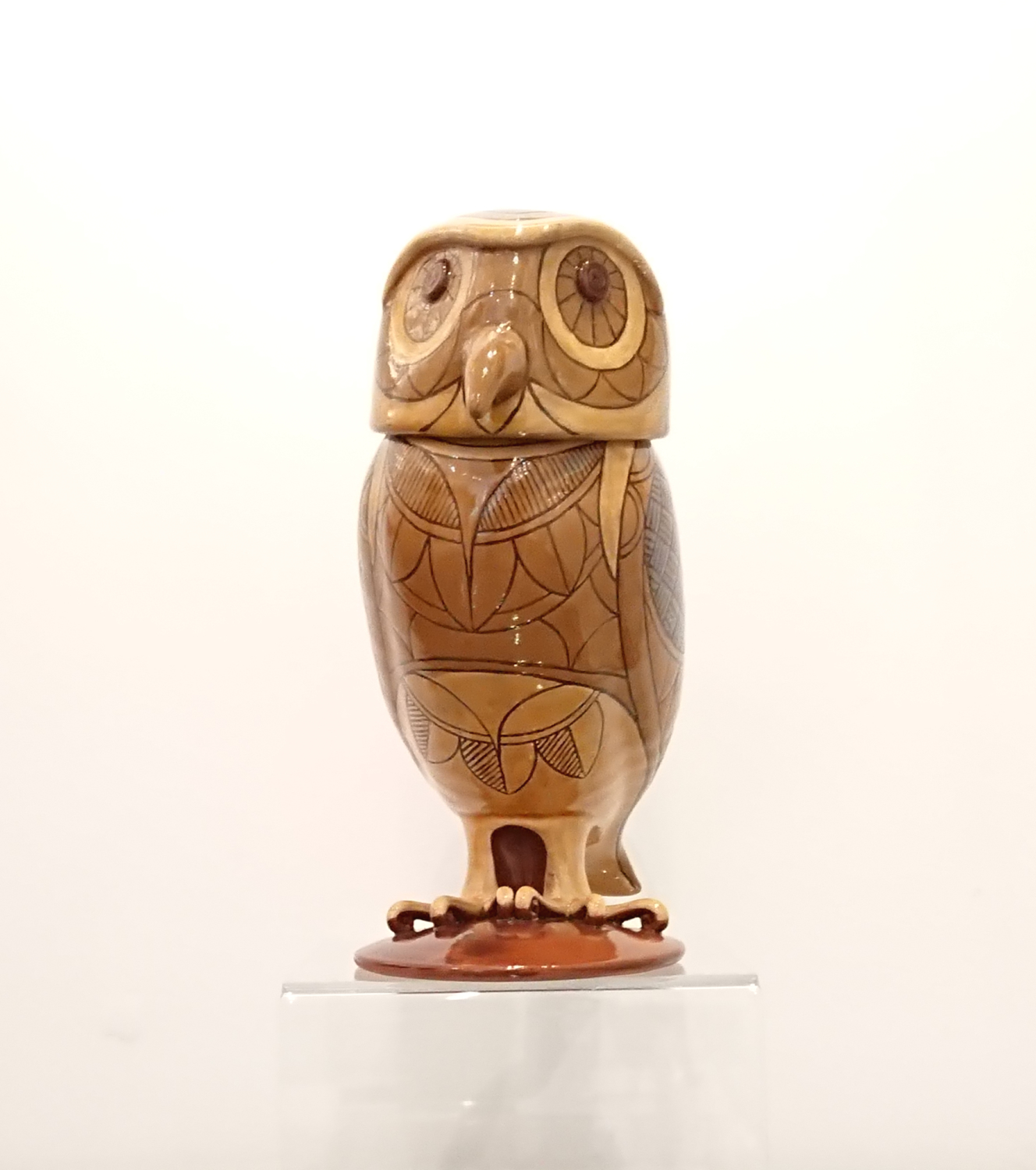 Little Owl lidded jug Phil Arthur