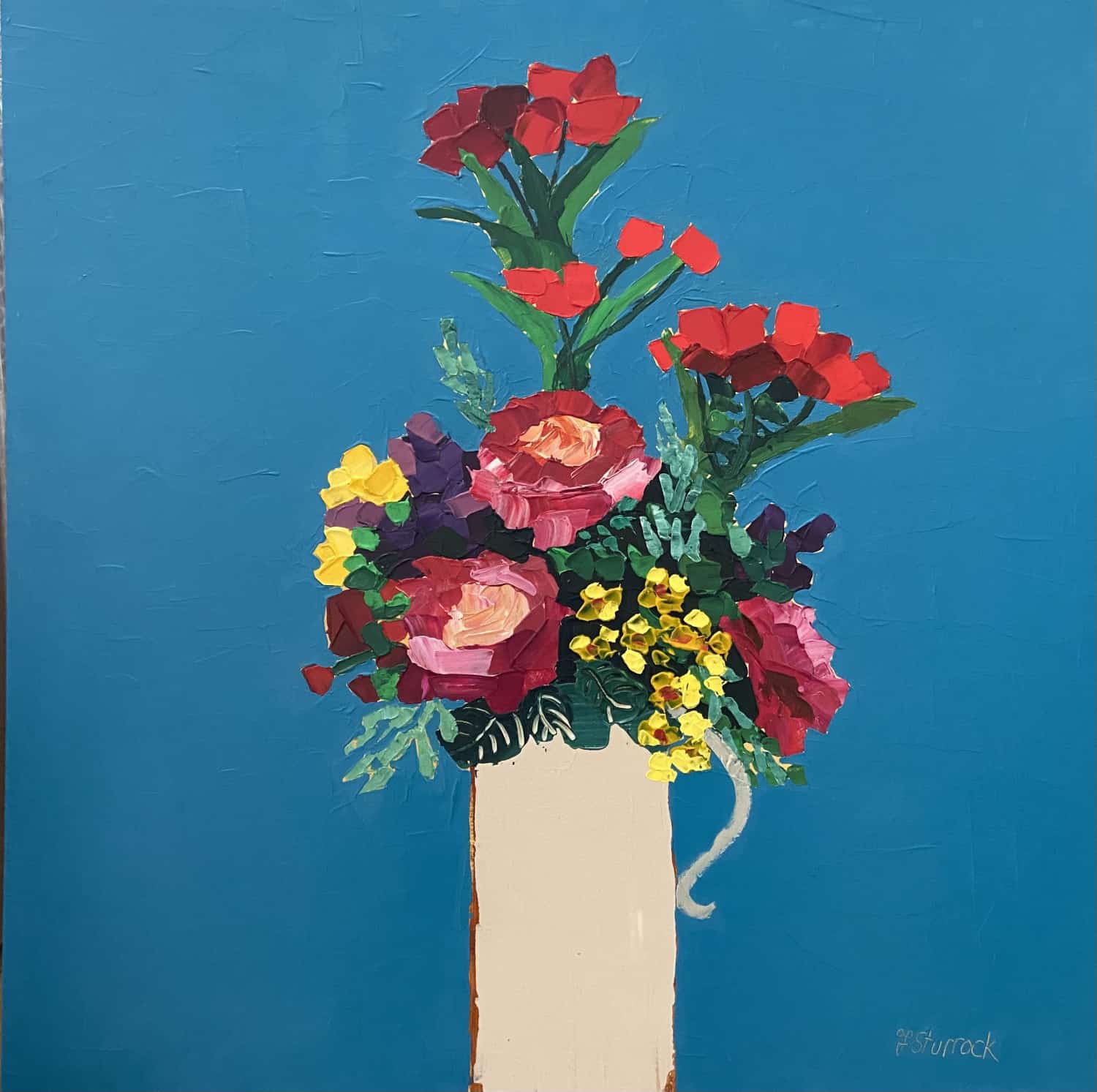 Mixed Flowers in Jug Fiona Sturrock