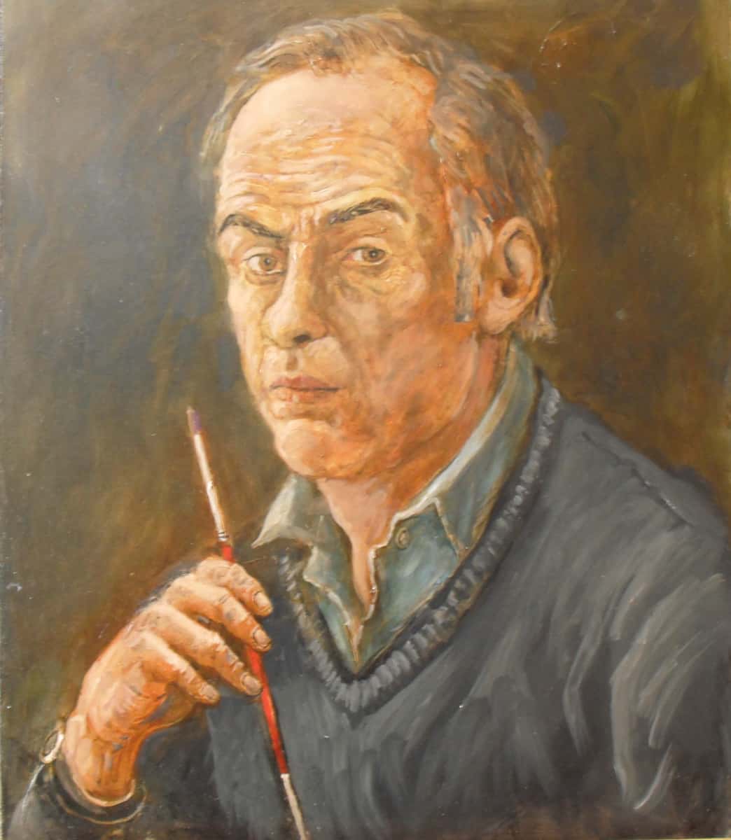 Self Portrait with Brush John Johnstone
