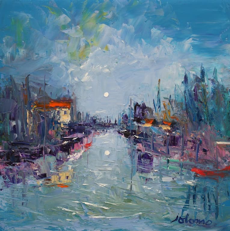 Eveninglight, Cannaregio Canal, Venice Jolomo - John Lowrie Morrison OBE