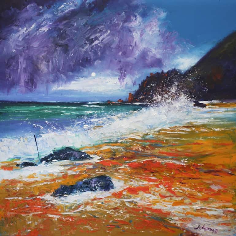 Storm over Mangersta Beach, Uig, Isle of Lewis Jolomo - John Lowrie Morrison OBE