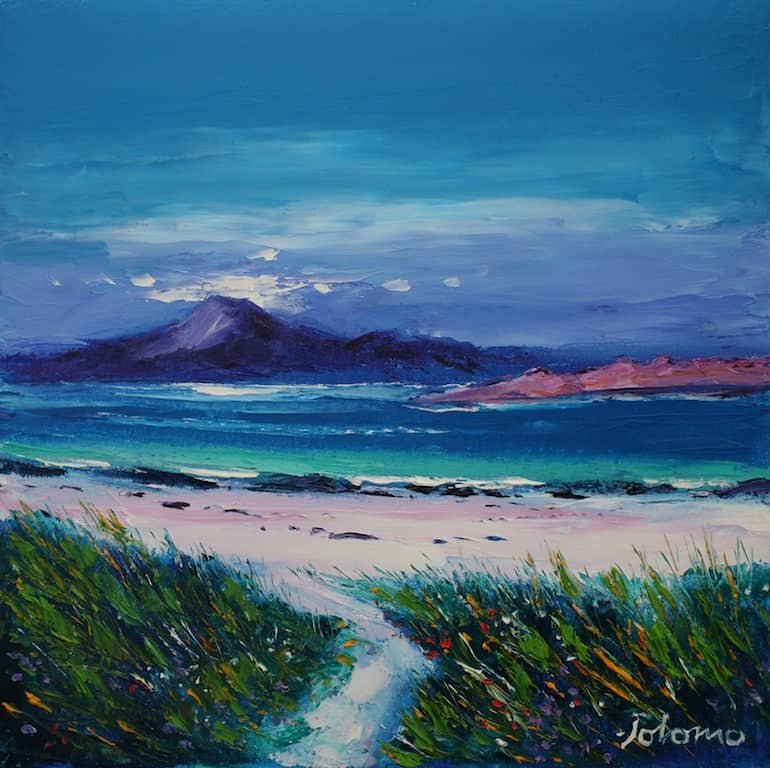 Looking to Ben More, Mull from Iona Jolomo - John Lowrie Morrison OBE