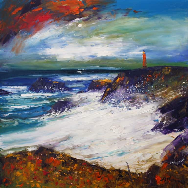 Storm Coming in Over The Butt of Lewis Jolomo - John Lowrie Morrison OBE
